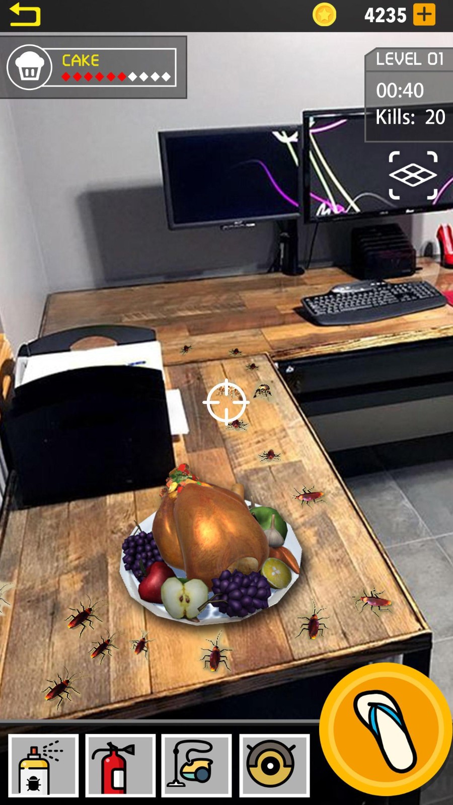 AR打小强-vr打蟑螂iOS版截图3