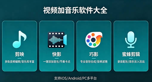 视频加音乐的软件大全