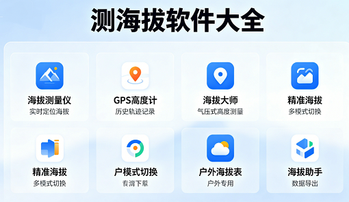 测海拔的软件大全