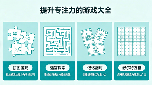 提升专注力的游戏大全